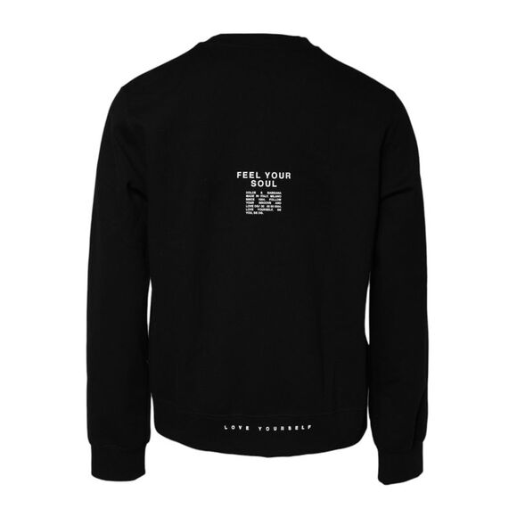Dolce & Gabbana Black Cotton Logo Knitted Pullover Men's Sweater